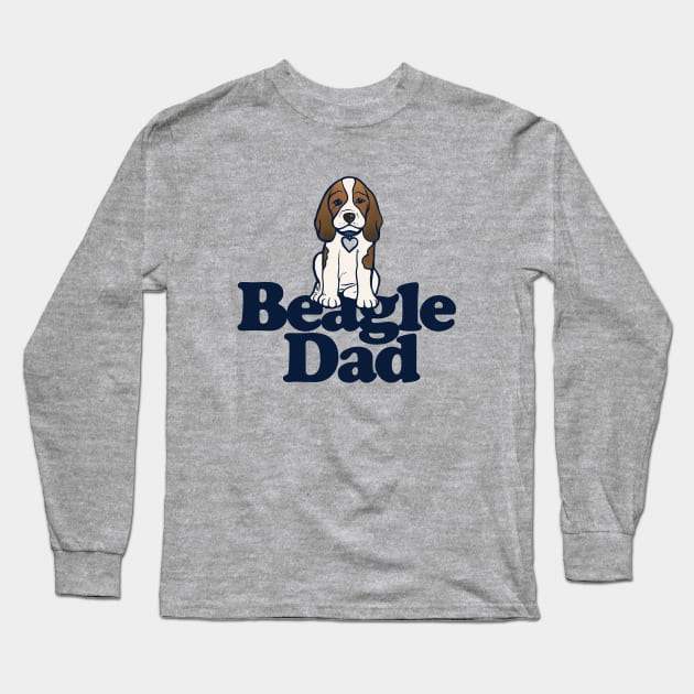 Beagle Dad Long Sleeve T-Shirt by bubbsnugg